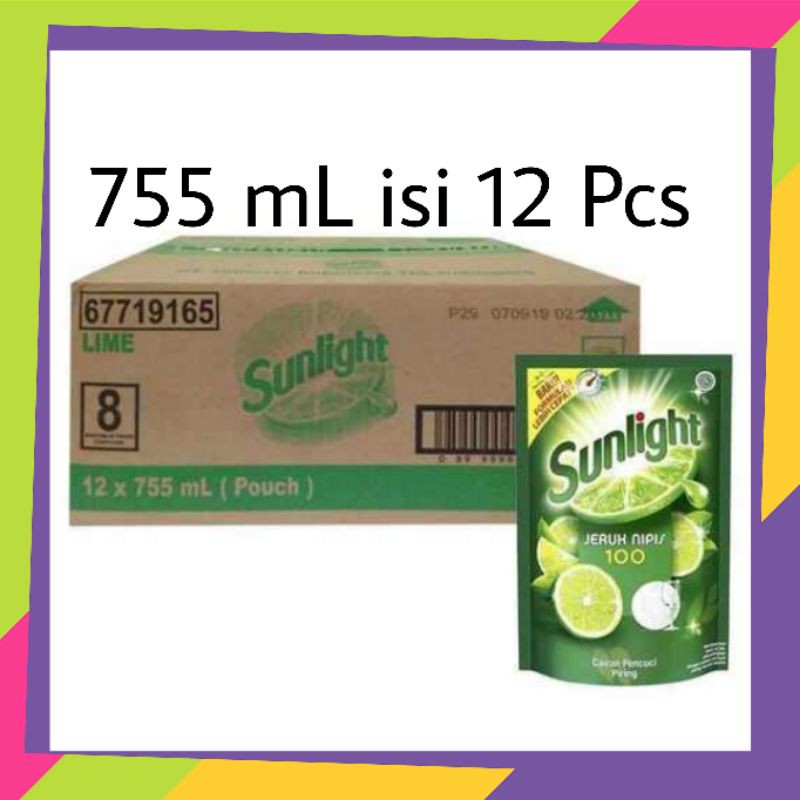 SUNLIGHT 755ML ISI 12PCS/1DUS