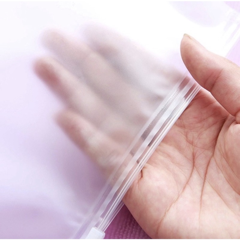 20 Pcs Plastik Baju / zipper bag/ Plastik PVC baju / Ziplock / Frosted Bag