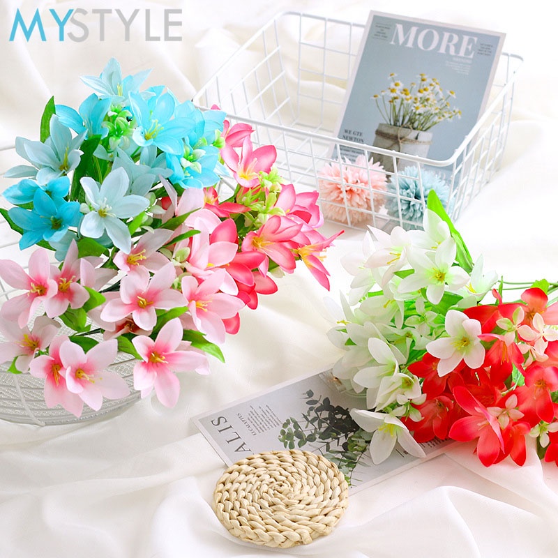 MYSTYLE BUNGA PLASTIK LILY XC6 BUNGA HIAS PLASTIC ARTIFICIAL BUNGA ARTIFISIAL MURAH-4