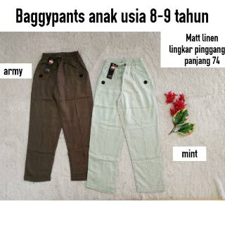  Celana  baggy  pant anak  celana  Savira anak  sd Shopee 