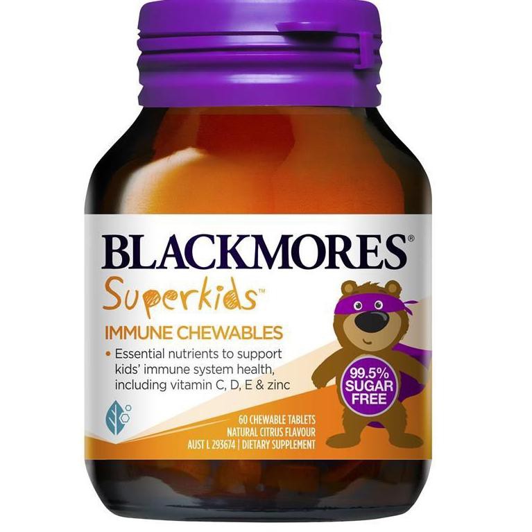 Miliki Segera Blackmores Superkids  Super Kids Multi - Immune - Omega Brain Fish Oil Chewable isi 50