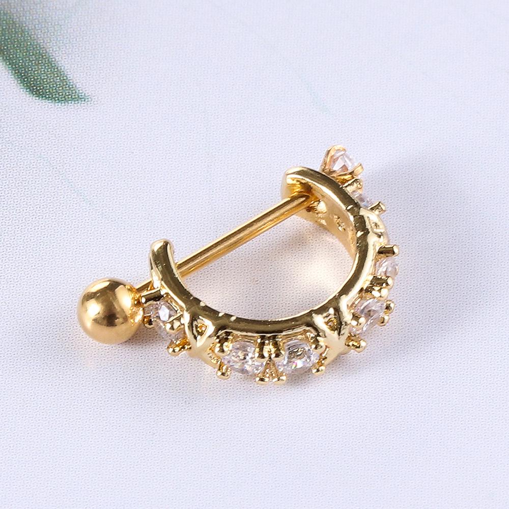 Lily Cartilage Earring Fashion Tindik Helix Bunga Lobe Stainless Steel