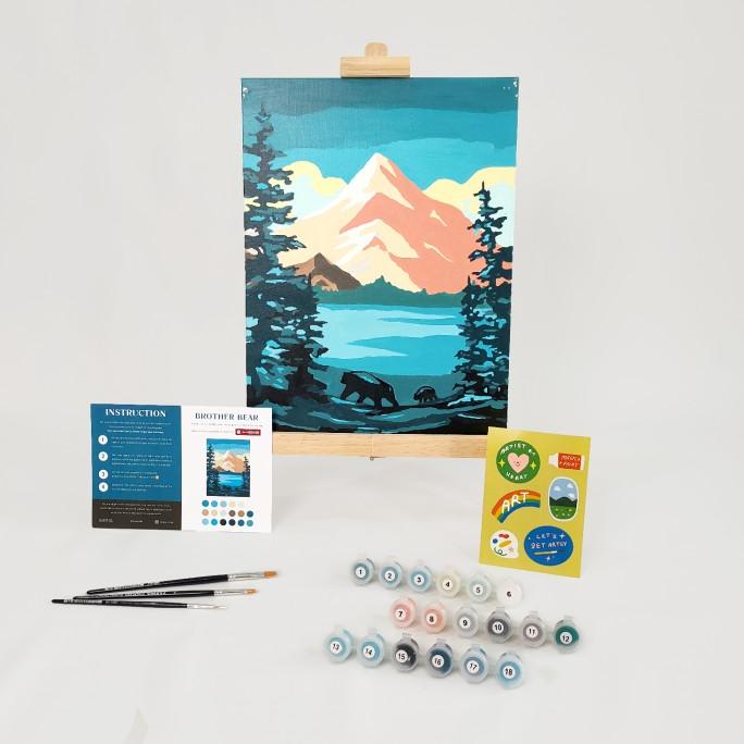 

Bartega Paint by Number Kit: Brother Bear