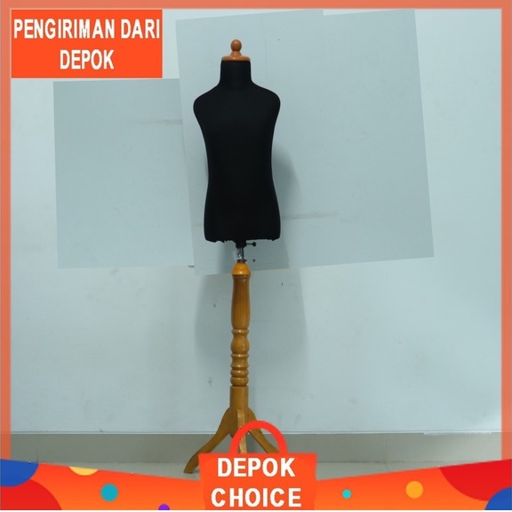 MANEKIN ANAK DM HITAM KAKI KAYU | MANEKIN ANAK | PATUNG ANAK