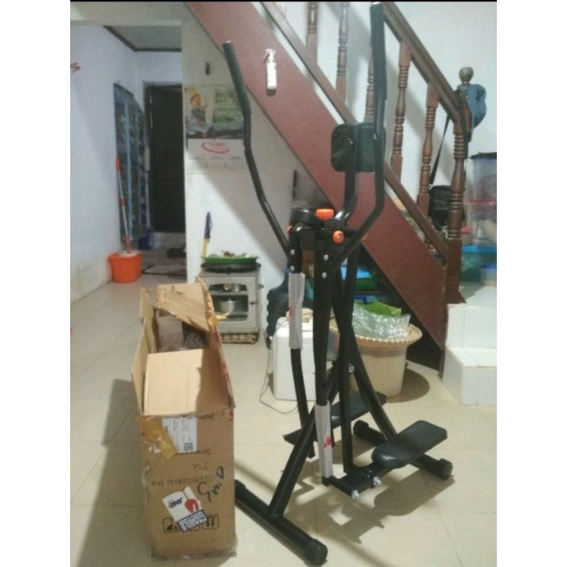 BERWYN AIR WALKER ORANGE BLACK/ ALAT GYM PEMBAKAR LEMAK/ ALAT FITNES LATIAN CARDIO/ ALAT GYM ACE