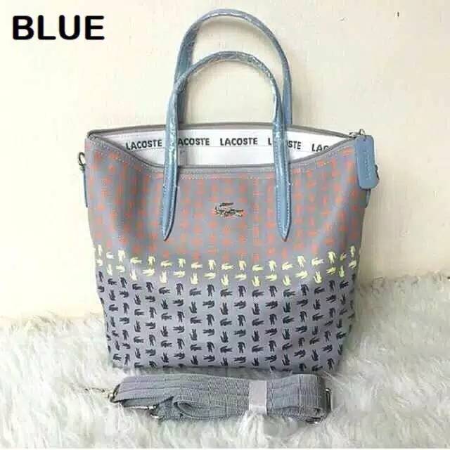 TAS LACOSTE CROCO BLUE