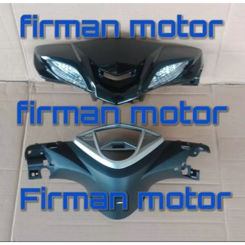 batok kepala dan reflektor kaca lampu sein Yamaha Xeon old