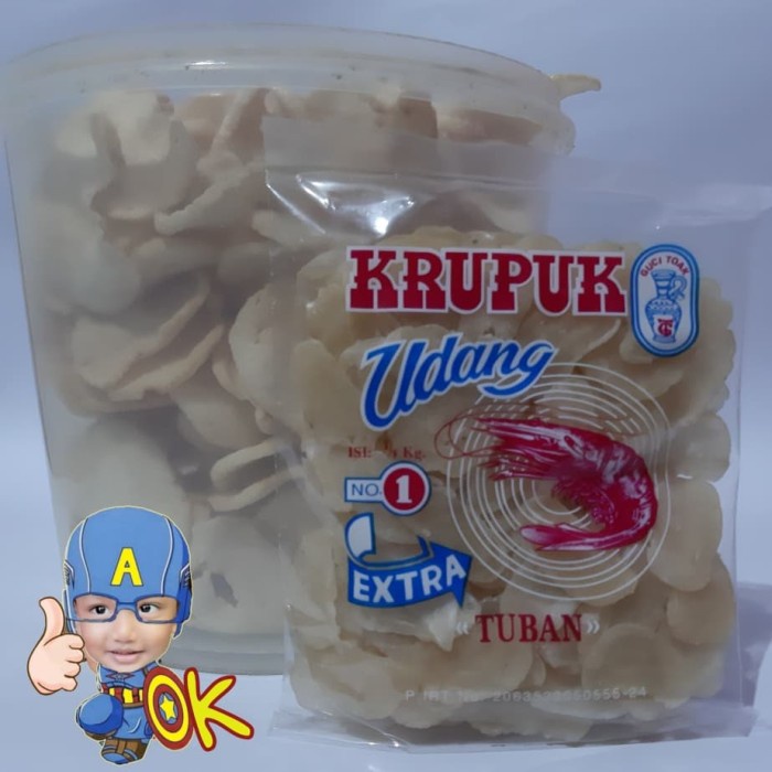 

vd201gf Krupuk Udang Cap Guci Toak, Tuban - 250Gr - Potongan Besar Dscscv