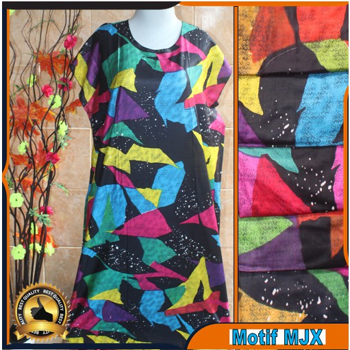 Daster Midi Jumbo Adem Ecer Grosir bs pilih motif murah bali karakter bunga ibu panjang hamil ld 120-8