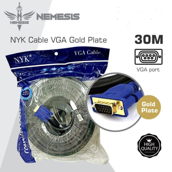 Kabel VGA 30 Meter Gold Plate Cable