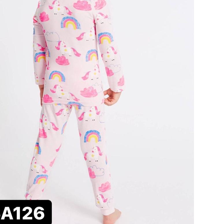 Setelan Piyama Baju Tidur Anak Perempuan Cewek Import Branded