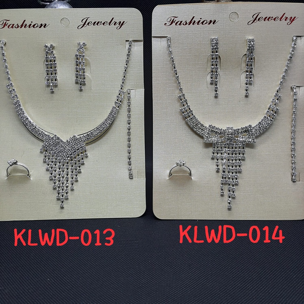 [TERMURAH] Set Kalung Anting Wedding / Kalung Anting Pengantin / Kalung Wedding Model Import