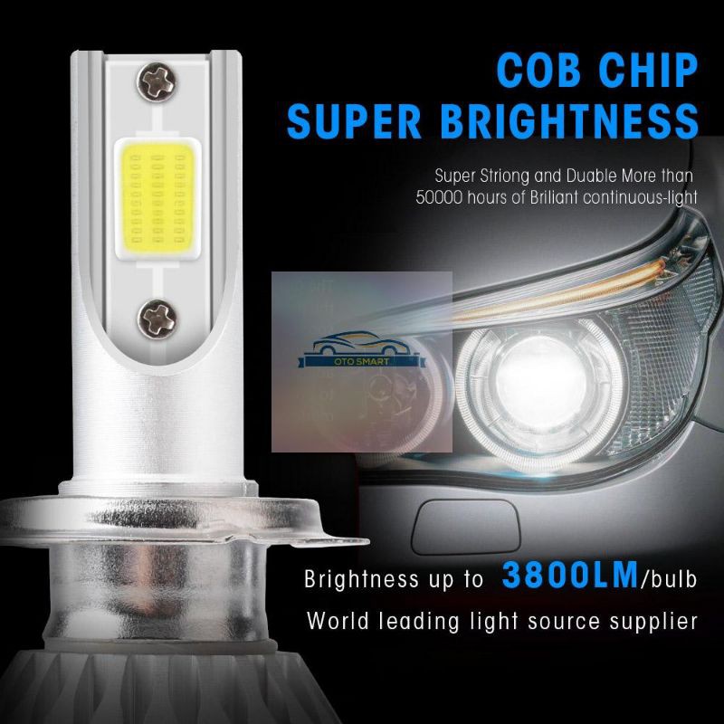 Lampu Mobil LED Headlight C6 H4 COB 2 PCS