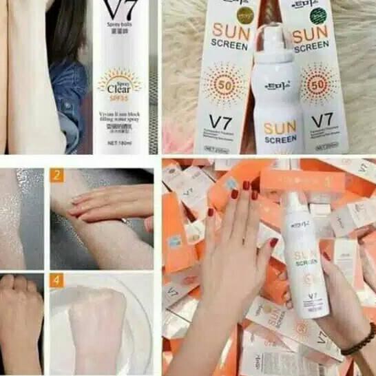 ☟ Sun screen v7 SPF 50 ori ✦