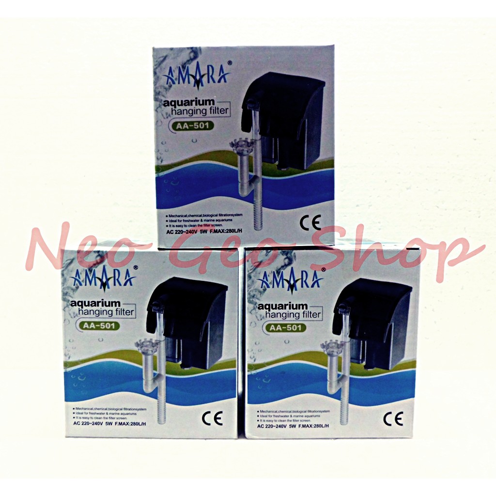 amara  AA 501  hanging filter gantung hang on aquarium aquascape murah