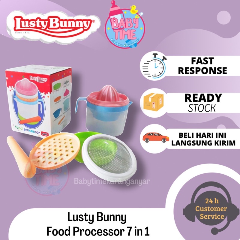 Lusty bunny food maker set ulekan mpasi penghalus makanan bayi dan perasan jeruk