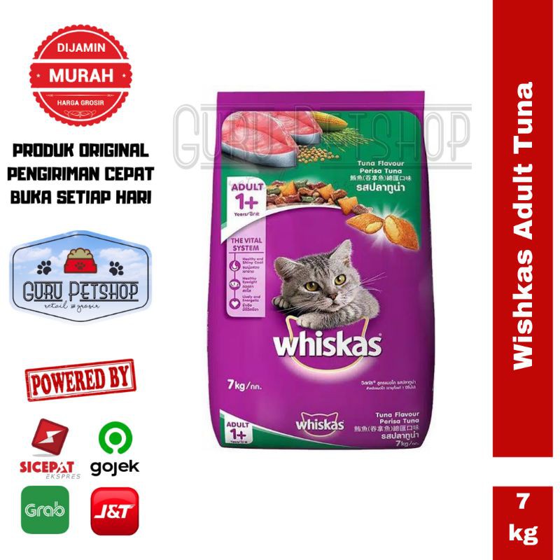 Whiskas Tuna Adult 7kg / Makanan Kucing Whiskas Tuna 7kg / Dry Cat Food