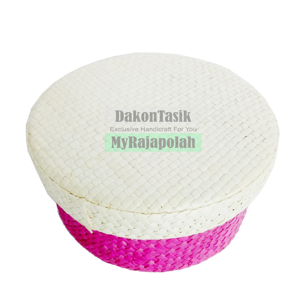 DT - 17138 TOPLES TEMPAT PENYIMPANAN PERHIASAN AKSESORIS ANYAMAN PANDAN