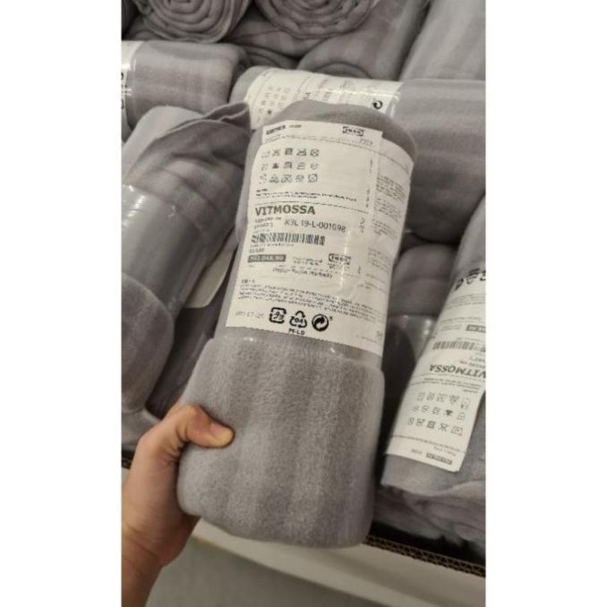 Promo Vitmossa Ikea Throw Blanket/ Selimut Lembut Bahan Fleece/