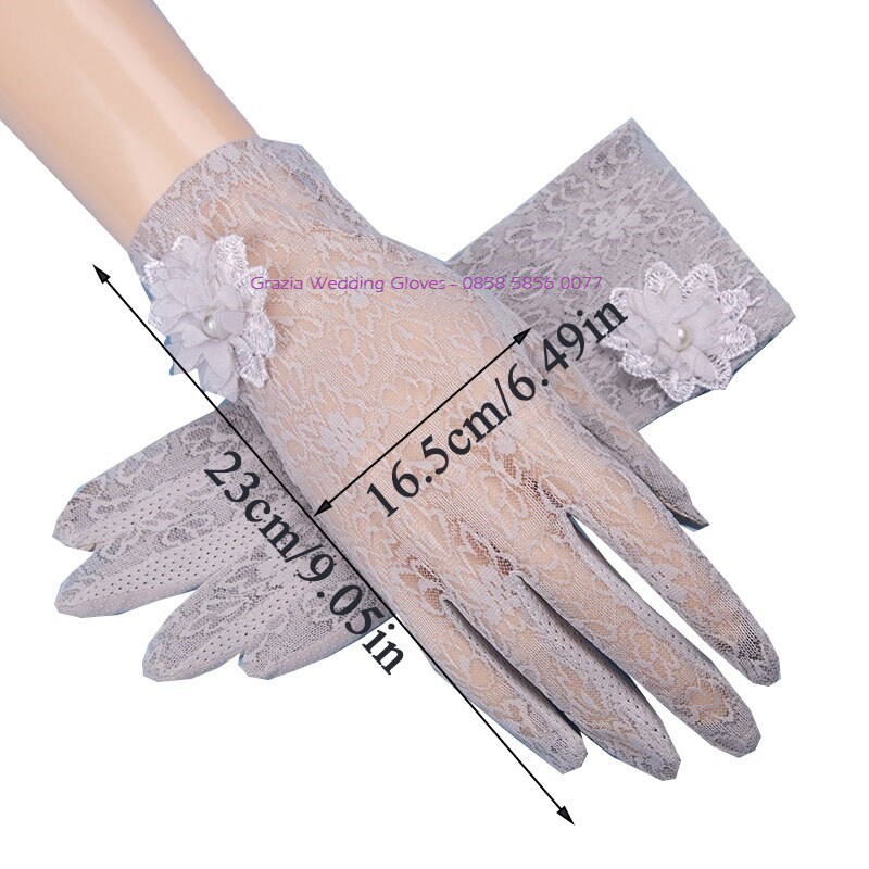 SR97 Wedding Sarung tangan Pengantin Wanita Touchescreen