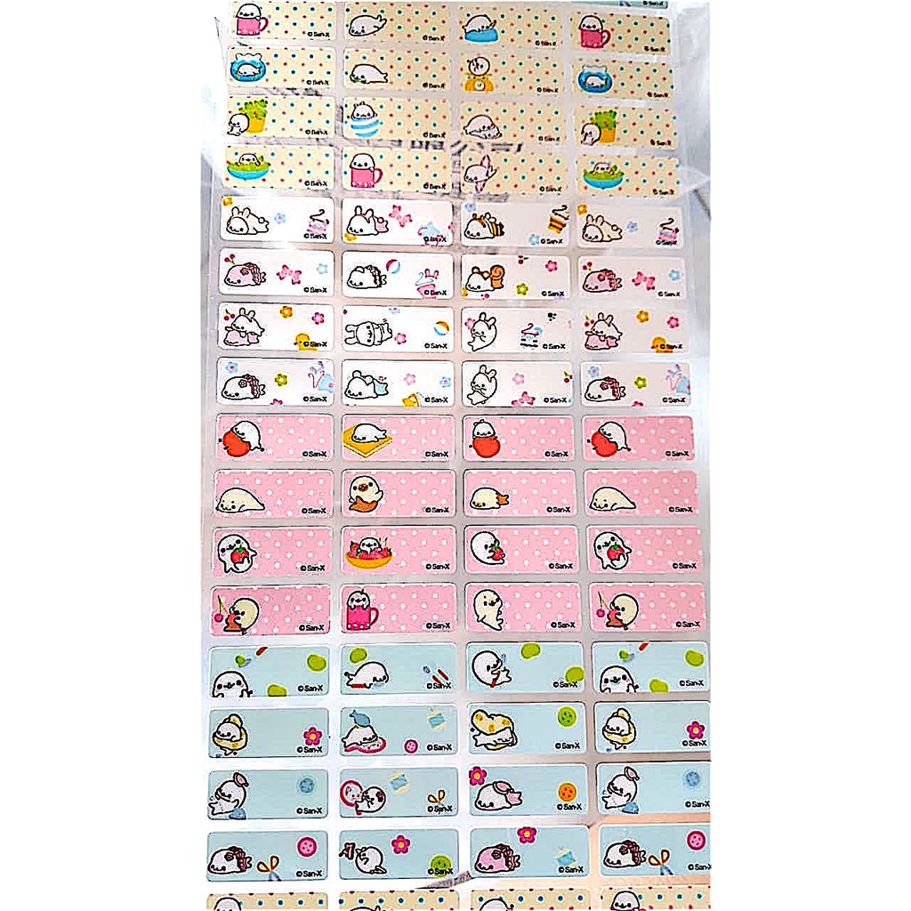 

Label nama anti air stiker waterproof Premium Mamegoma Ori
