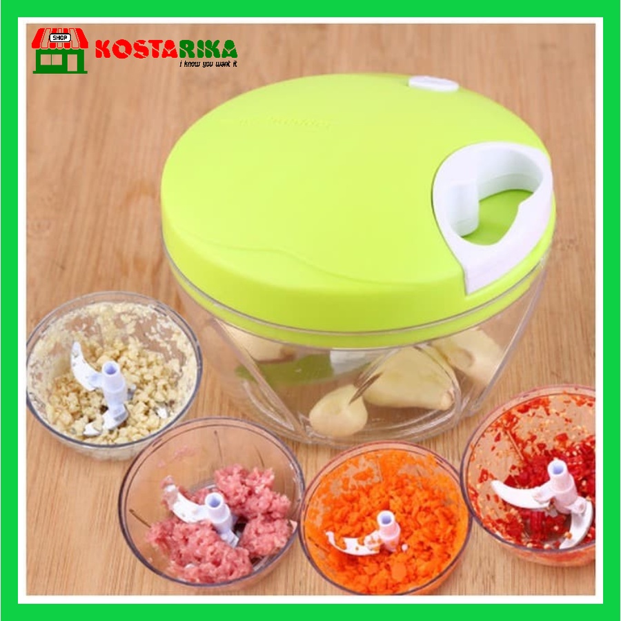 KOSTARIKA Speedy Chooper Blender Tarik Manual Pemotong Daging Bawang Buah dan Sayuran YG 708