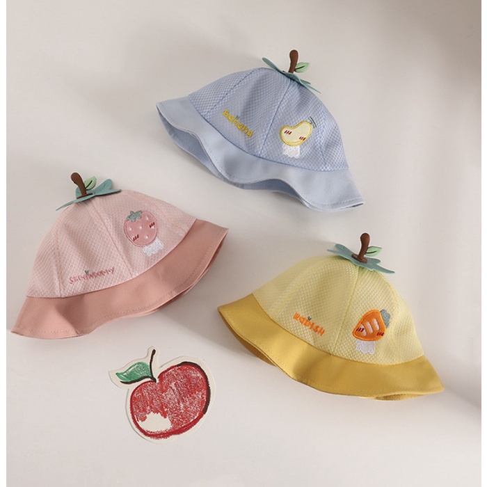 Topi Anak / Topi Korea Lucu / Bucket Hat / Topi Jalan Anak Fang