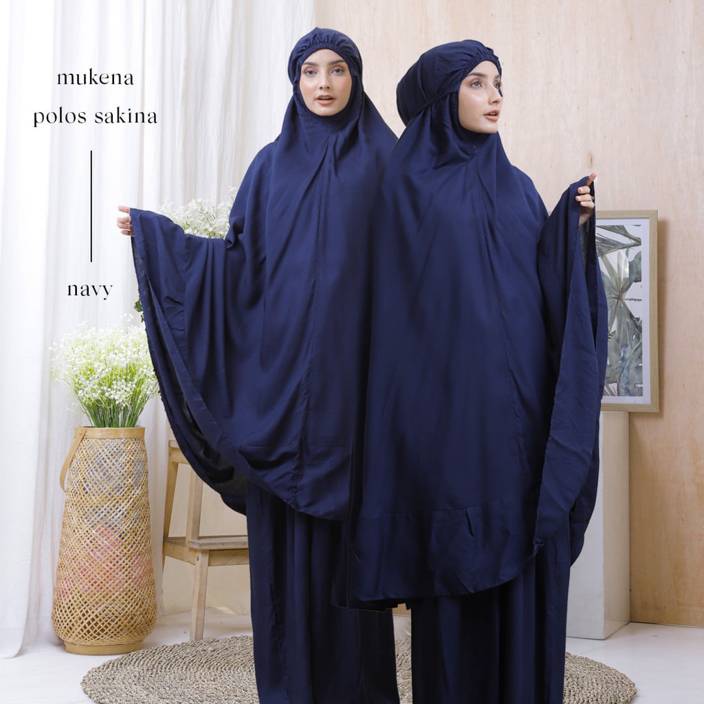 Mukena Dewasa Rayon Polos Sakina