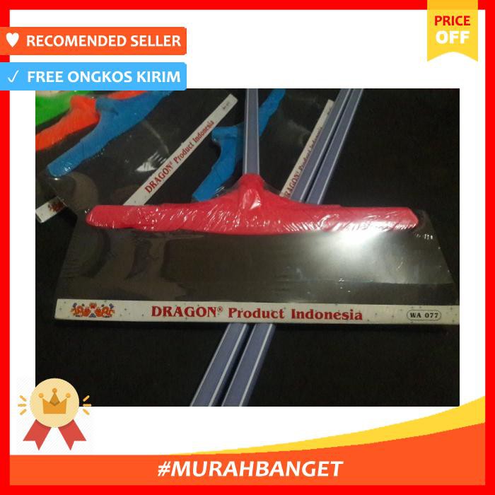 Pel Karet Dorong Lantai Atau Wiffer Merk Dragon Plus Gagang