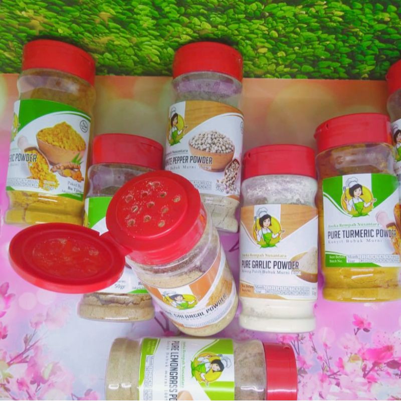 

Macam bumbu rempah bubuk Nusantara 50 gr