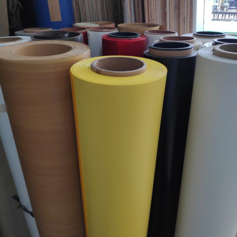 PVC Sheet Decco Deco Taco Sheet Supercon - Yellow Kuning Doff Kulit Jeruk
