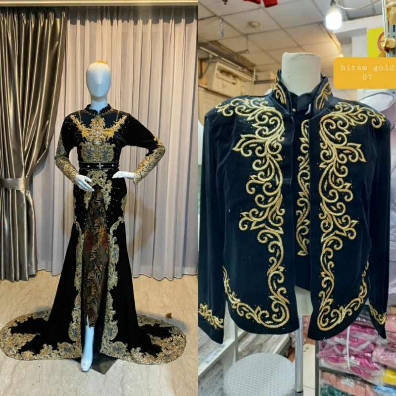 Kebaya Pengantin Bludru Jawa/Kebaya Pengantin Couple