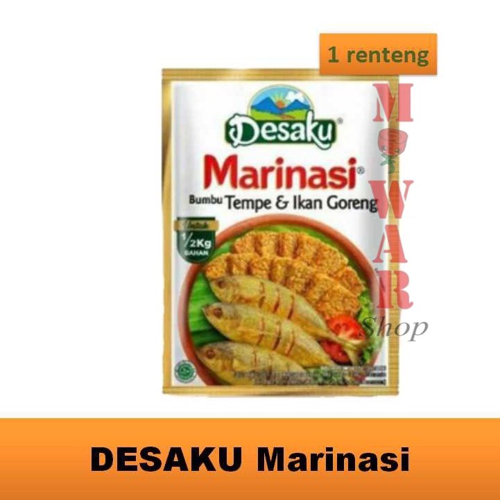 

(12 sachet x 15 gr) DESAKU Marinasi Bumbu Tempe dan Ikan Goreng renceng