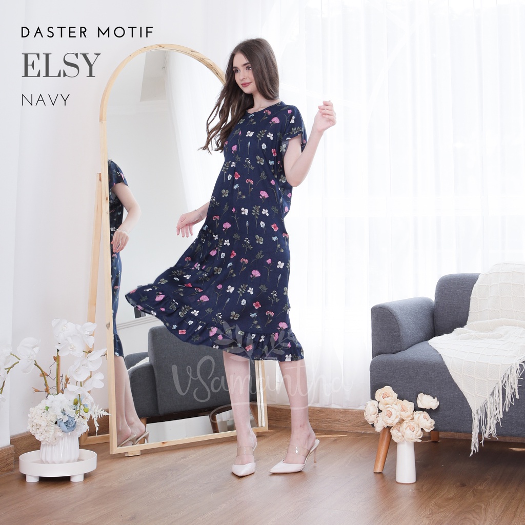 Daster Viral Ruffle Rayon Busui Elsy