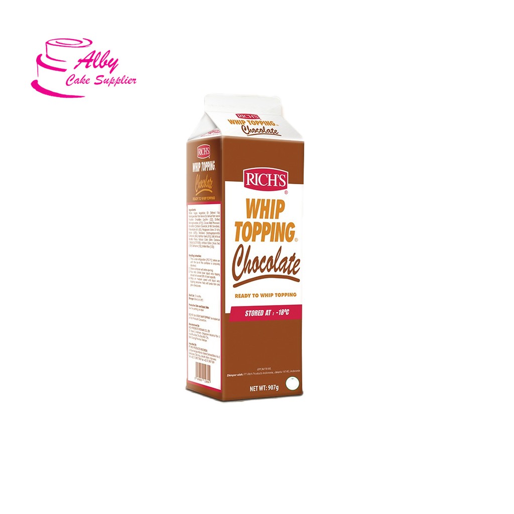 

Rich's Whipped Cream & Icing Chocolate 907 gr