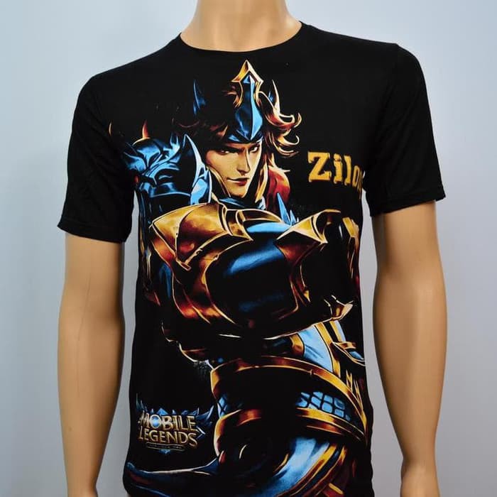 KAOS TSHIRT BAJU PRIA MOBILE LEGEND ML ZILONG 3D PAKAIAN PRIA MURAH