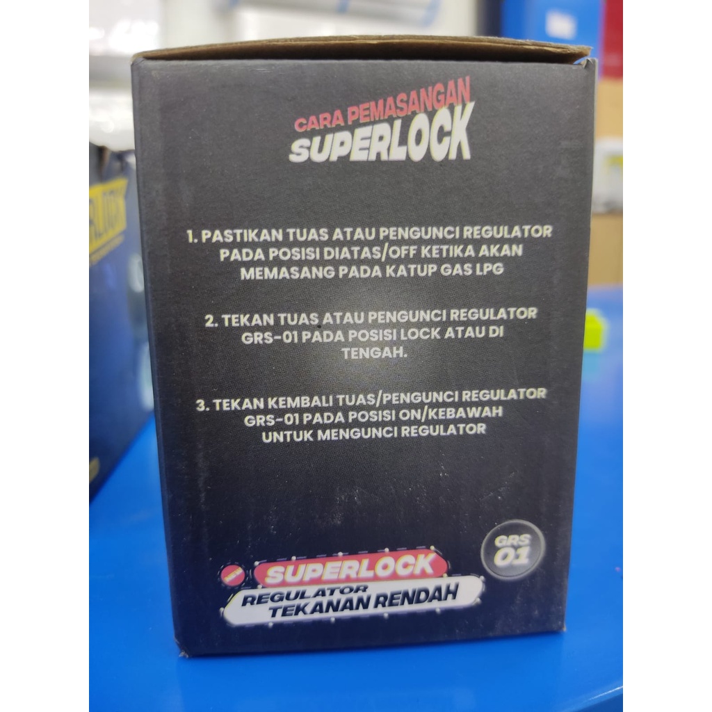 REGULATOR SUPERLOCK GRS 01 GRS01 REGULATOR TEKANAN RENDAH TANPA SELANG