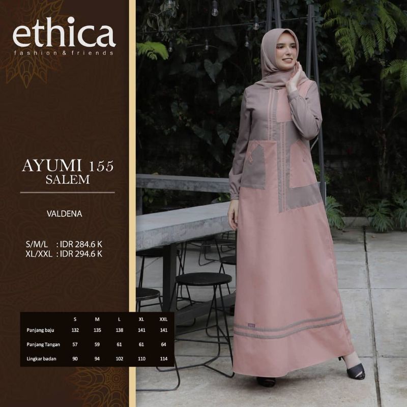 Promo Ethica Big Diskon Ayumi 155 Salem / Baju Gamis Ethica  Diskon