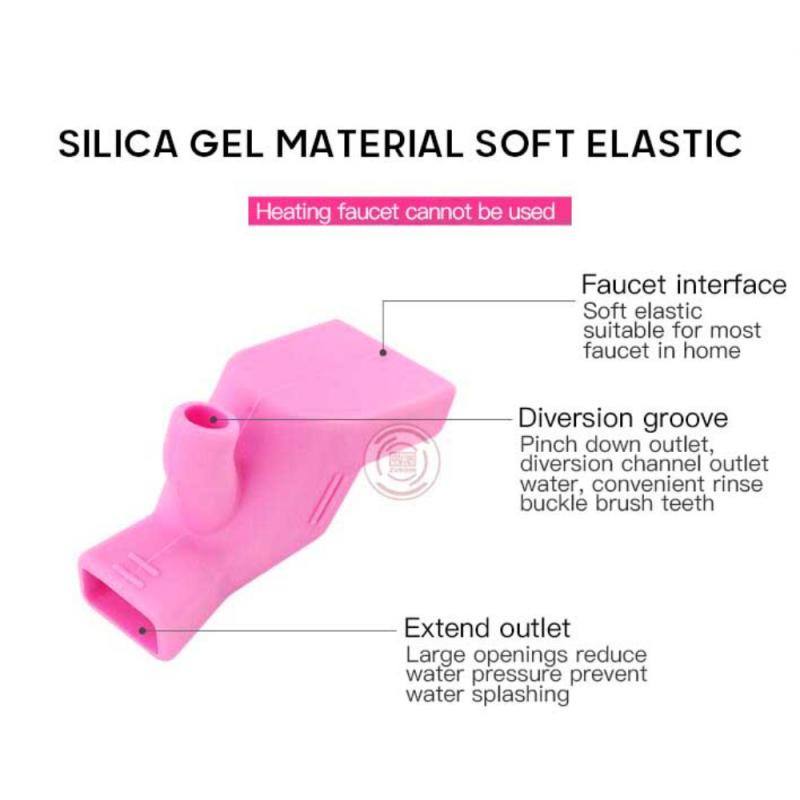1pc Extender Keran Air Bahan Silikon Tahan Lama Untuk Anak