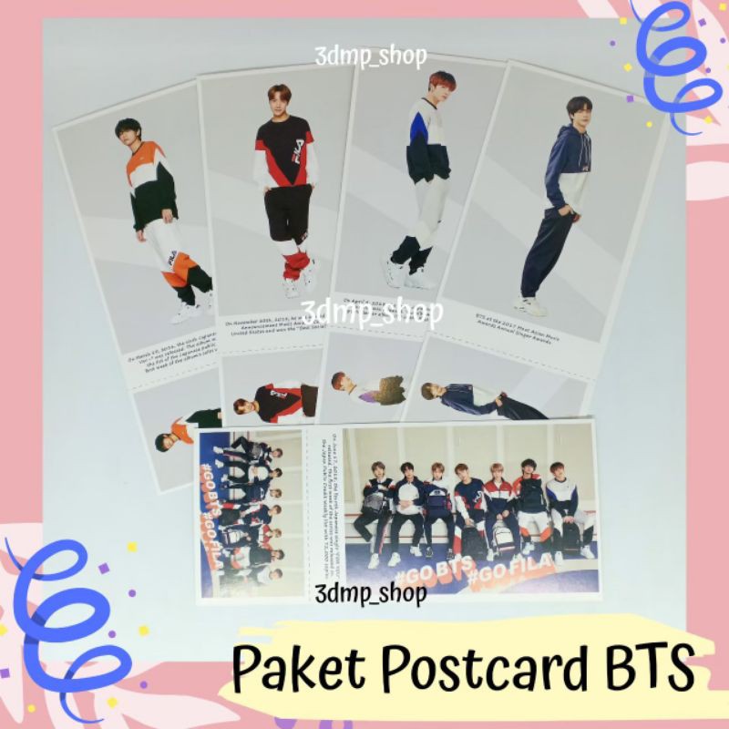 Paket Postcard lomo card lomocard Stiker Bts jimin jungkook