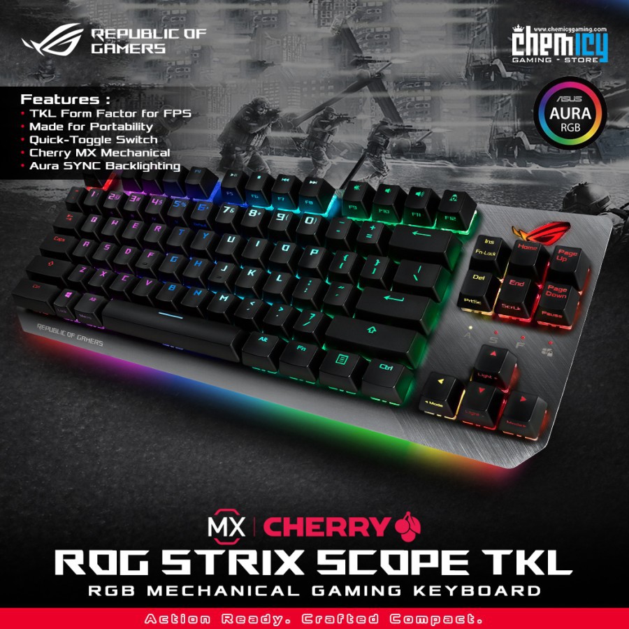 Asus ROG Strix Scope TKL RGB Mechanical Gaming Keyboard