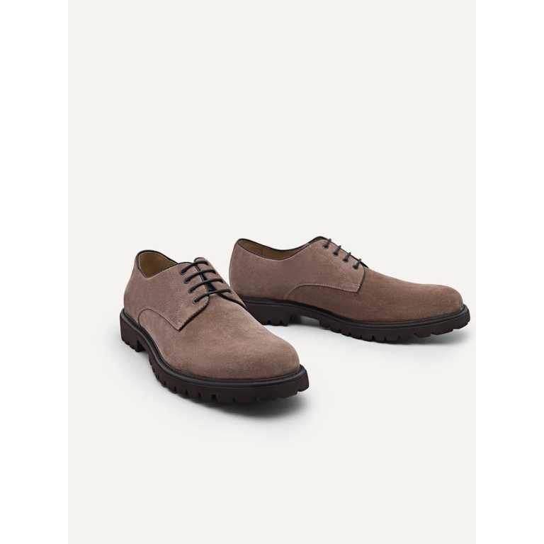 SEPATU PEDRO PRIA ORIGINAL PANTOFEL DERBY CASUAL FORMAL COKLAT PM145