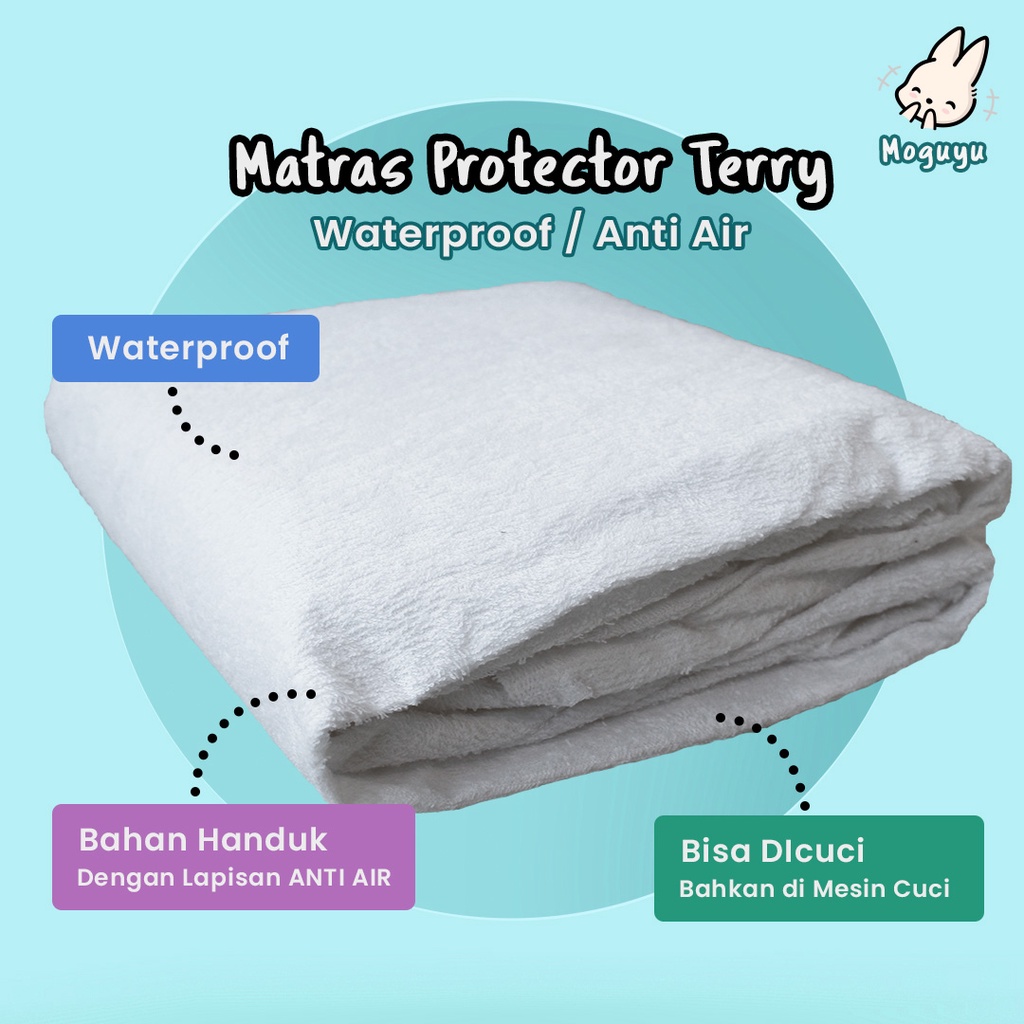 Matras Protector  - Waterproof / Anti Air - Terry - Size 90 x 200