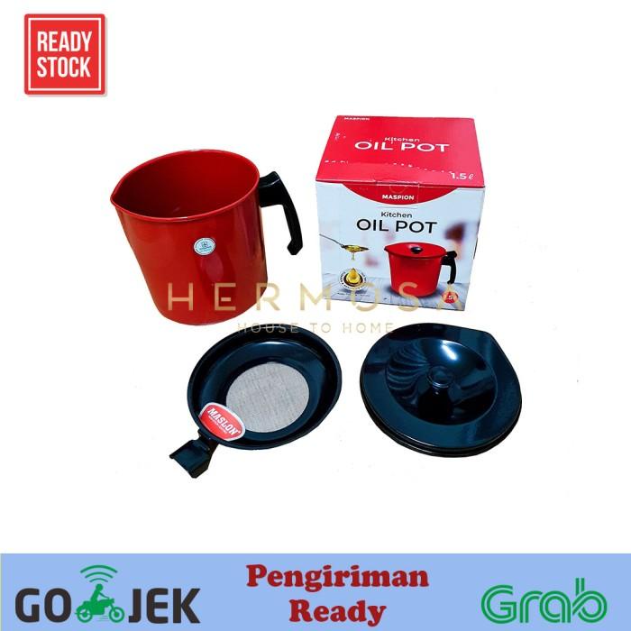 Cooking Filter Oil Pot - Tempat Minyak - Maspion 1,5 Liter