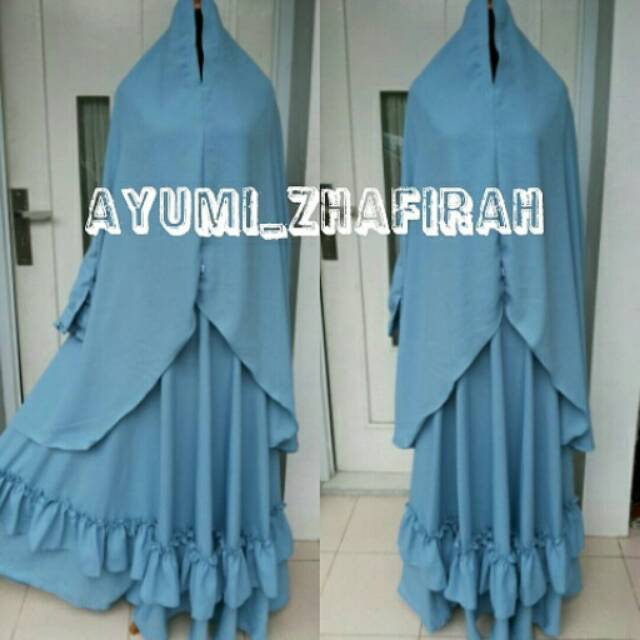 Wollycrepe caltri gamis set