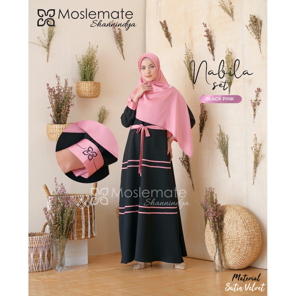 Nabila Gamis set Pink