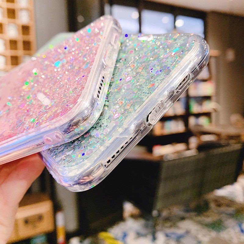 Oppo A5S Casing Soft Case Tpu Bahan Premium Glitter Glossy