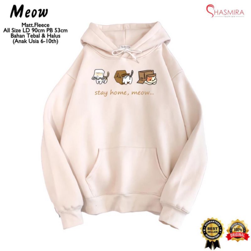 meow sweater hoodie kids girls by shasmira
