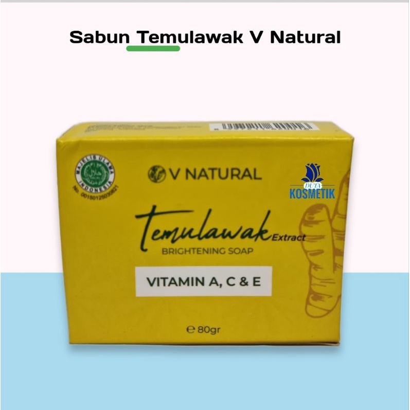 SABUN TEMULAWAK V NATURAL BRIGHTENING SOAP