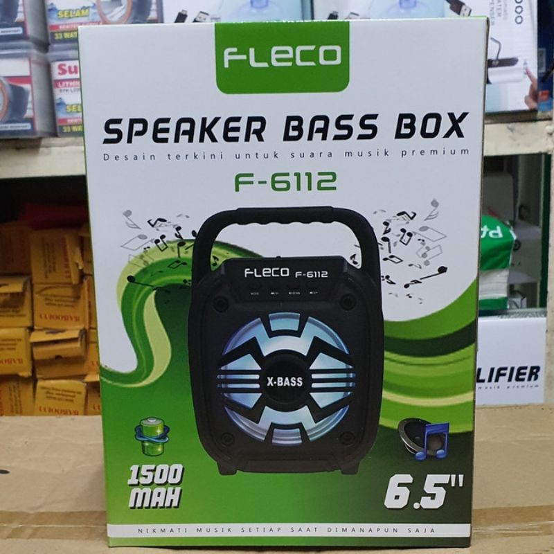 Speaker Super bass Bluetooth Free mic Fleco F 6111 / 6112